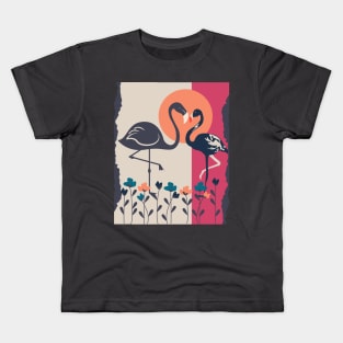 Flamingos in paradise Kids T-Shirt